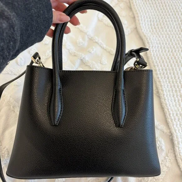 kate spade black pebbled leather satchel - Picture 2 of 5